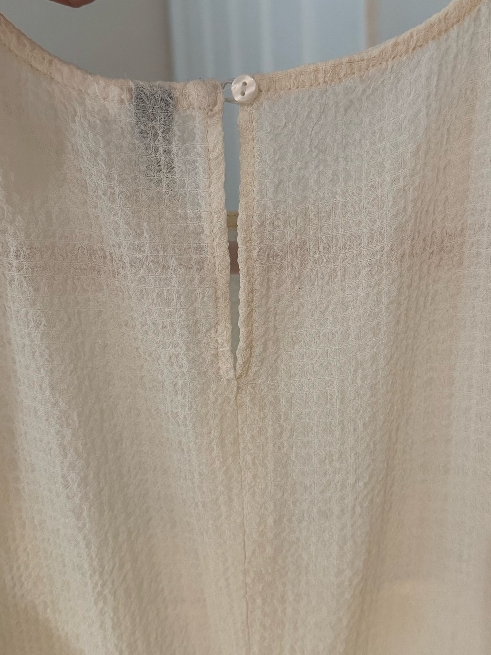 H&M Cream Textured Short-Sleeve Top - Picture 5 of 9